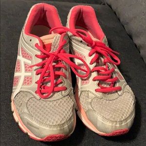 ASICS Pink Grey and White Sneakers